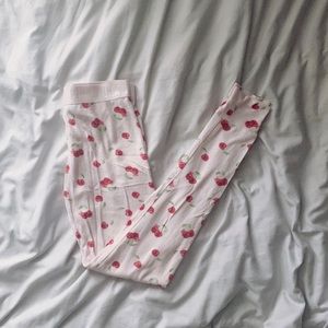 Cherry Print Pajama Bottoms